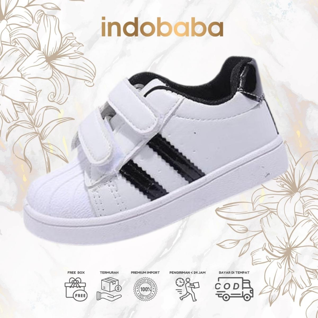 indobaba Sepatu Anak Perempuan Import Sneaker Anak Laki laki Import Usia 1-5 Tahun S172