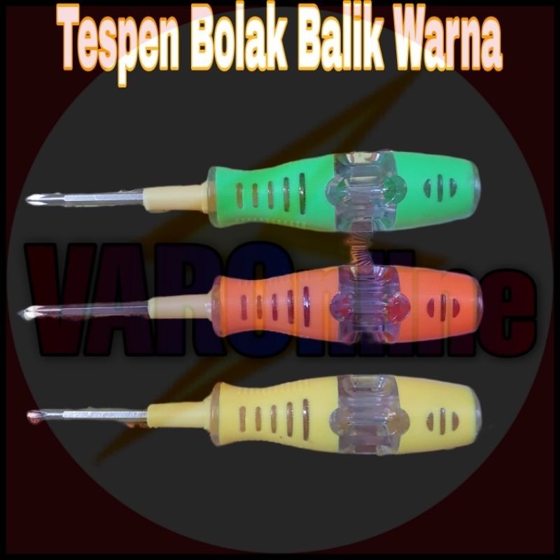 Tespen Bolak Balik Warna Warni merk Tofuda/Koss