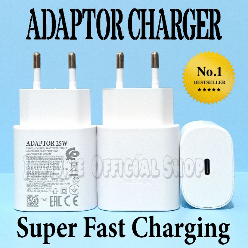 Adaptor Kepala Charger Casan S4MSUNG Galaxy Z FOLD 2 3 4 5G 25W 45W SUPER FAST CHARGING USB TYPE C TO C