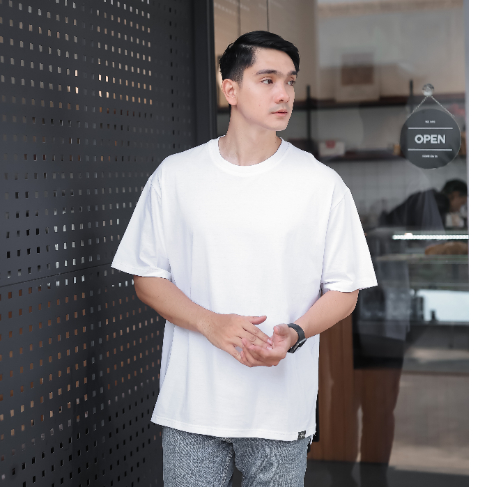 SANVANINA Kaos Polos Oversize Putih | Cooper Oversized Tee Shirt White | OT-01F