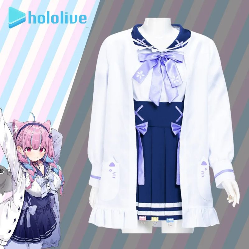 Minato Aqua Cosplay Costume Anime Vtuber Hololive Kostum Cosplay