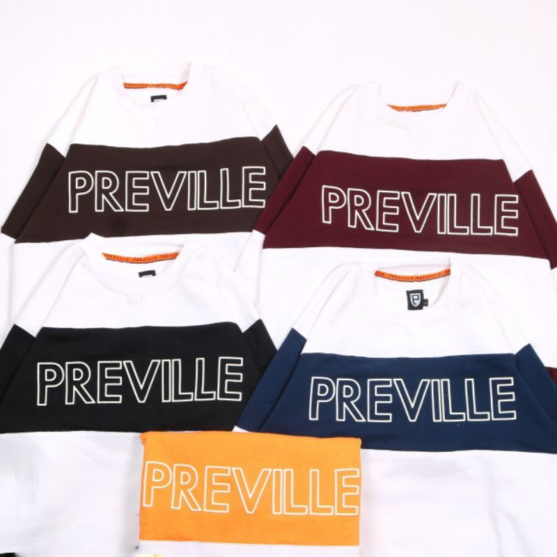 SWEATER RUGBY VINTAGE PREVILLE FLOCKING MAROON