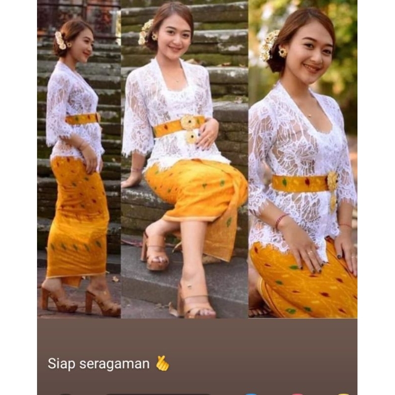 Kamen Rejang Renteng / Rejang Sari / Kamen Katun Cepuk Special Kamen Kuning