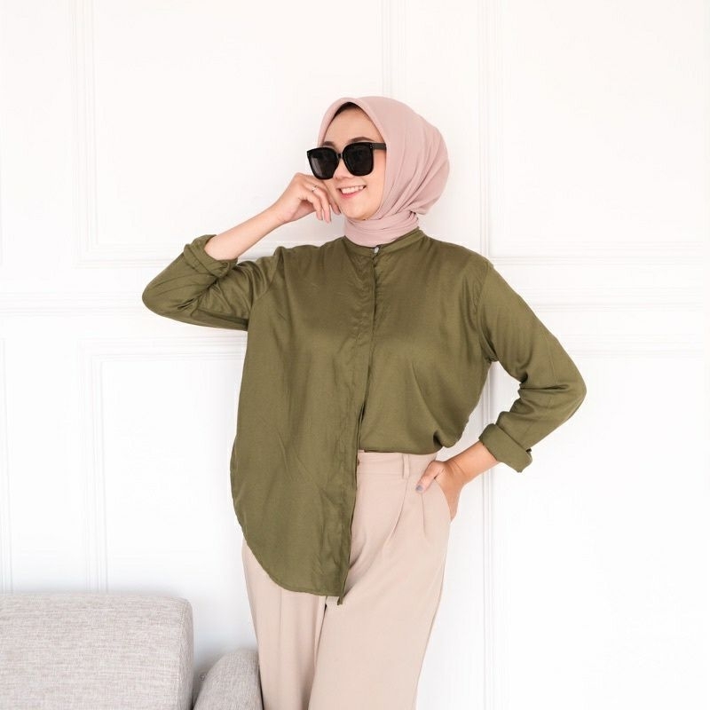 Kemeja wanita rayon premium