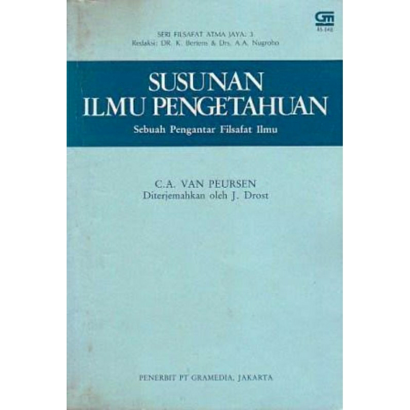 Susunan ilmu pengetahuan sebuah pengantar filsafat ilmu van peursen