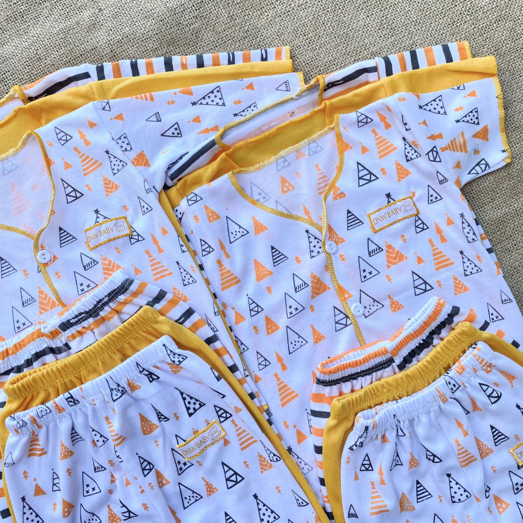 18 PCS Baju Bayi Baru Lahir Newborn Series Kuning ASYAM BABY
