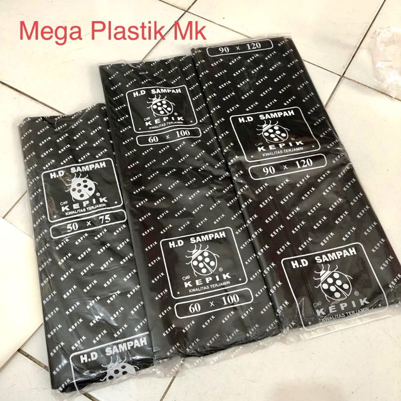 HD Plastik Sampah Kepik Hitam Uk 50x75 /60x100 /80x120 /90x120
