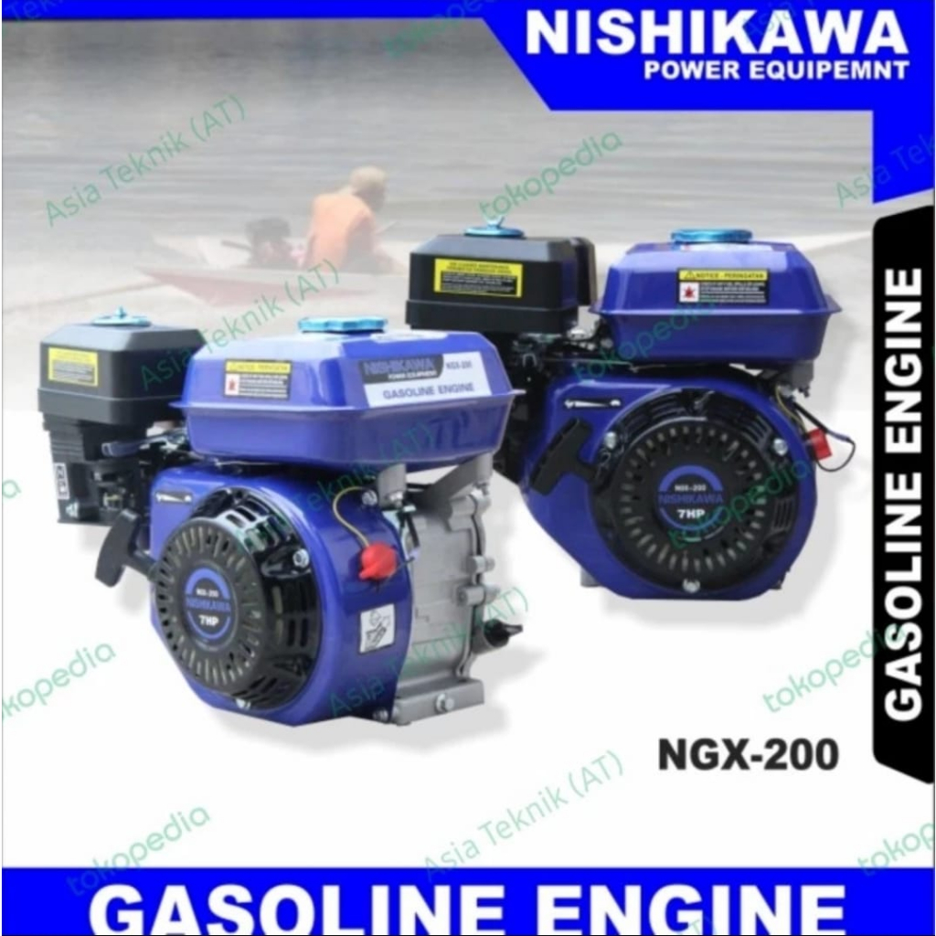 Mesin Penggerak Bensin Engine Gasoline Serbaguna Nishikawa 7 hp japan