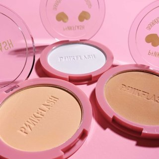 ✿ELYSABETHME✿ Pinkflash makeup bedak padat lasting matte pressed waterproof anti minyak