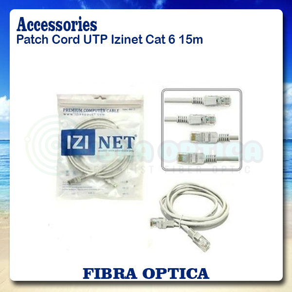 Patch Cord UTP IZINET Cat 6 15 Meter