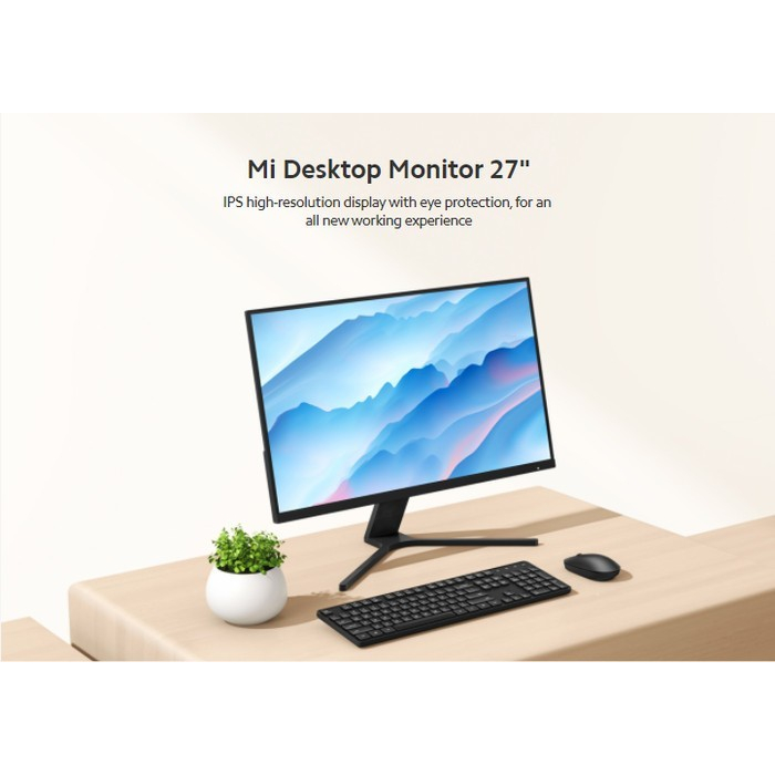 LED Mi Desktop Monitor 27&quot; - Resmi IPS Frameless 75Hz (Xiaomi 27 inch)