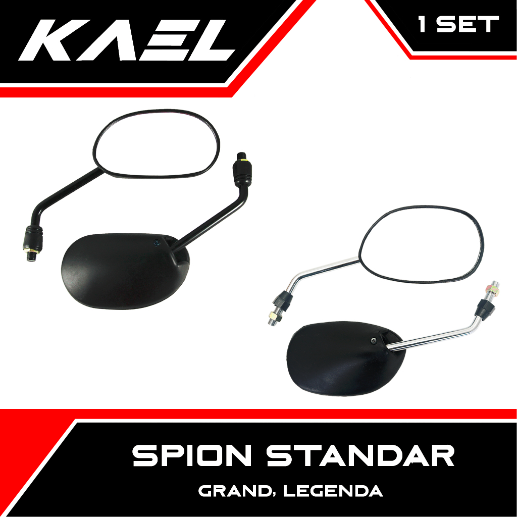 Spion Standar Semua Jenis Motor Honda Drat Kanan Model Grand  Beat Lama FI eSP eSP Megapro Win Karisma Legenda Prima Supra Revo Scoopy Spacy Blade Sepion Kaca Mirror