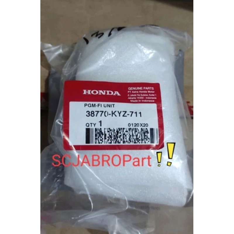 PGM-FI UNIT HONDA SUPRA X 125 FI HELM IN..38770 KYZ 711..ORI AHM