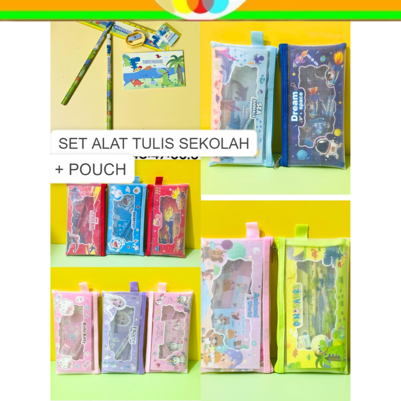 

SET ALAT TULIS SEKOLAH 8017 POUCH STATIONERY SET PENSIL SET LUCU FROZEN ATK KADO ANAK SOUVENIR ULANG TAHUN ALAT TULIS MURAH ALAT TULIS KANTOR @sakimyo