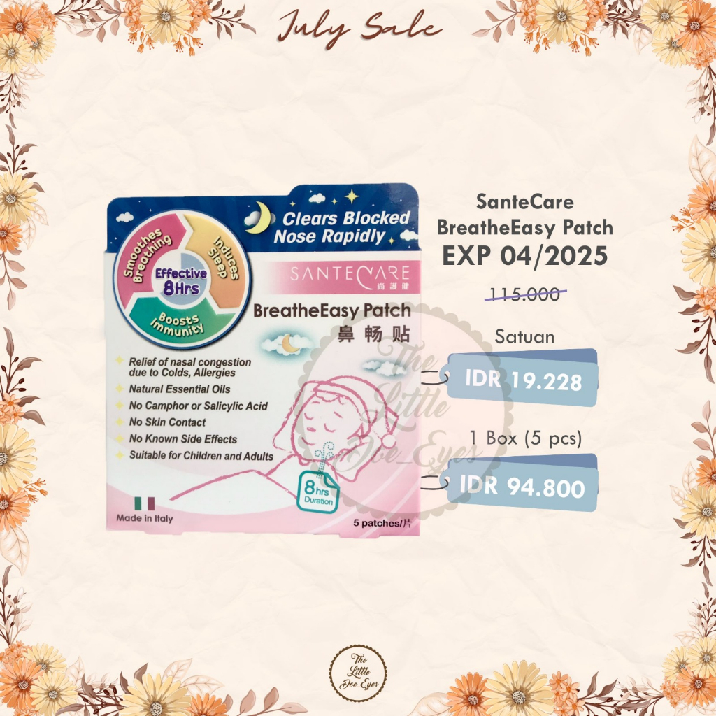 [READY EXP 2025] BreatheEasy Patch by SanteCare -- batch terbaru