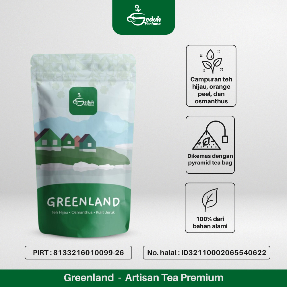 

Seduh Pertama Greenland - Artisan Tea Premium | Green Tea, Orange Peel, Osmanthus