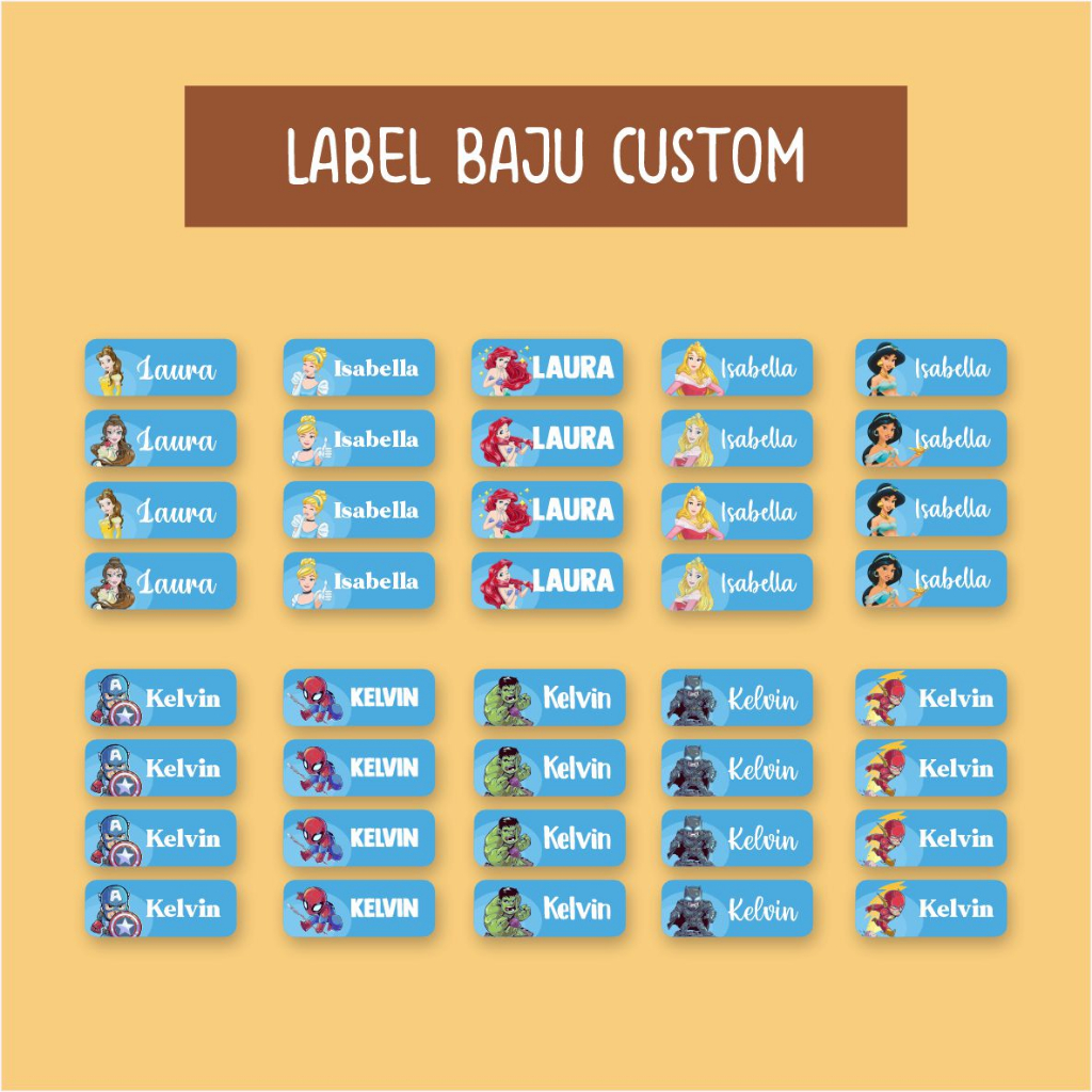 

LABEL NAMA BAJU ANAK STIKER LABEL NAMA KAOS LABEL NAMA SETRIKA CUSTOM LABEL NAMA PERMANENT
