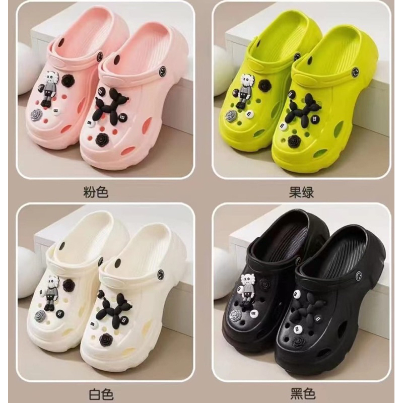 SANDAL WANITA KEKINIAN IMPORT SI04 SENDAL CROCS JELLY PREMIUM