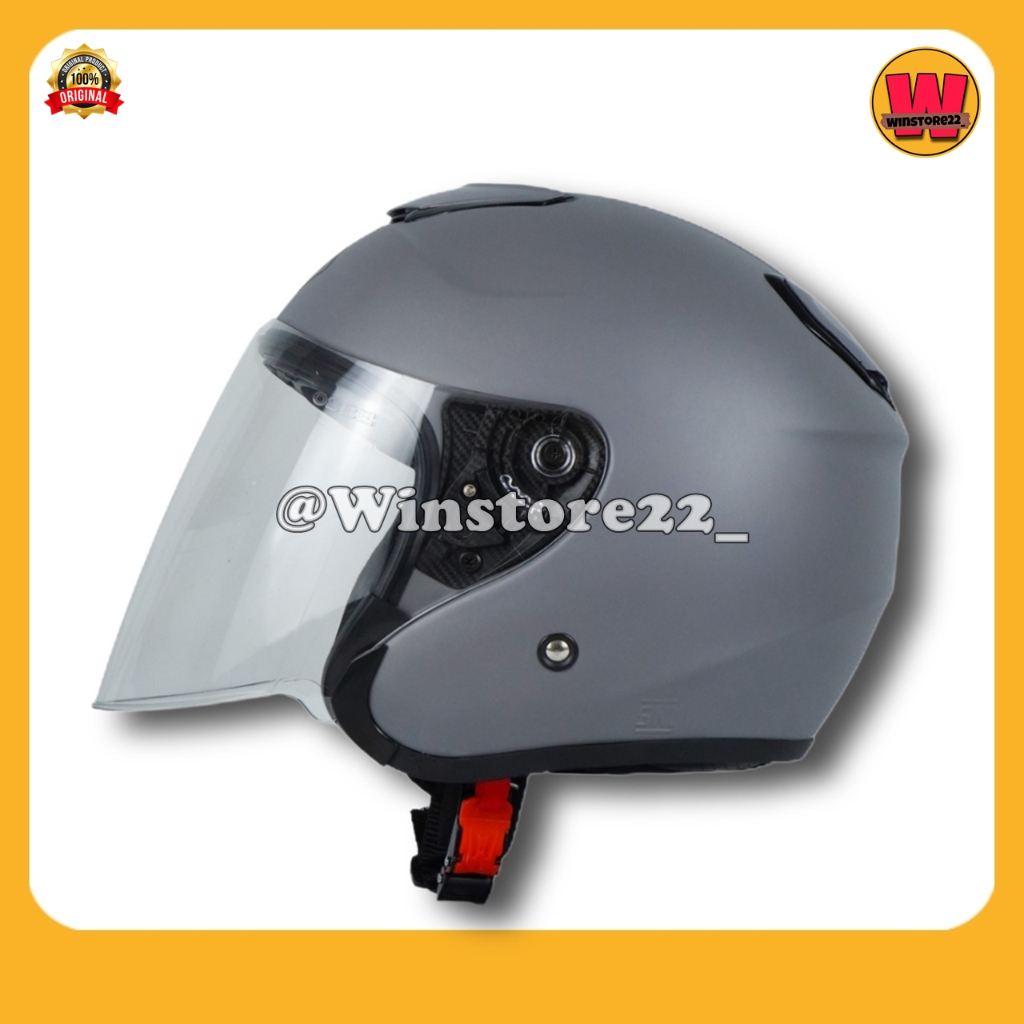 Helm Sepeda Motor Half Face Priest Kyoto Solid Whitte Black Pink Gorilla Glossy & Doff Paket Ganteng