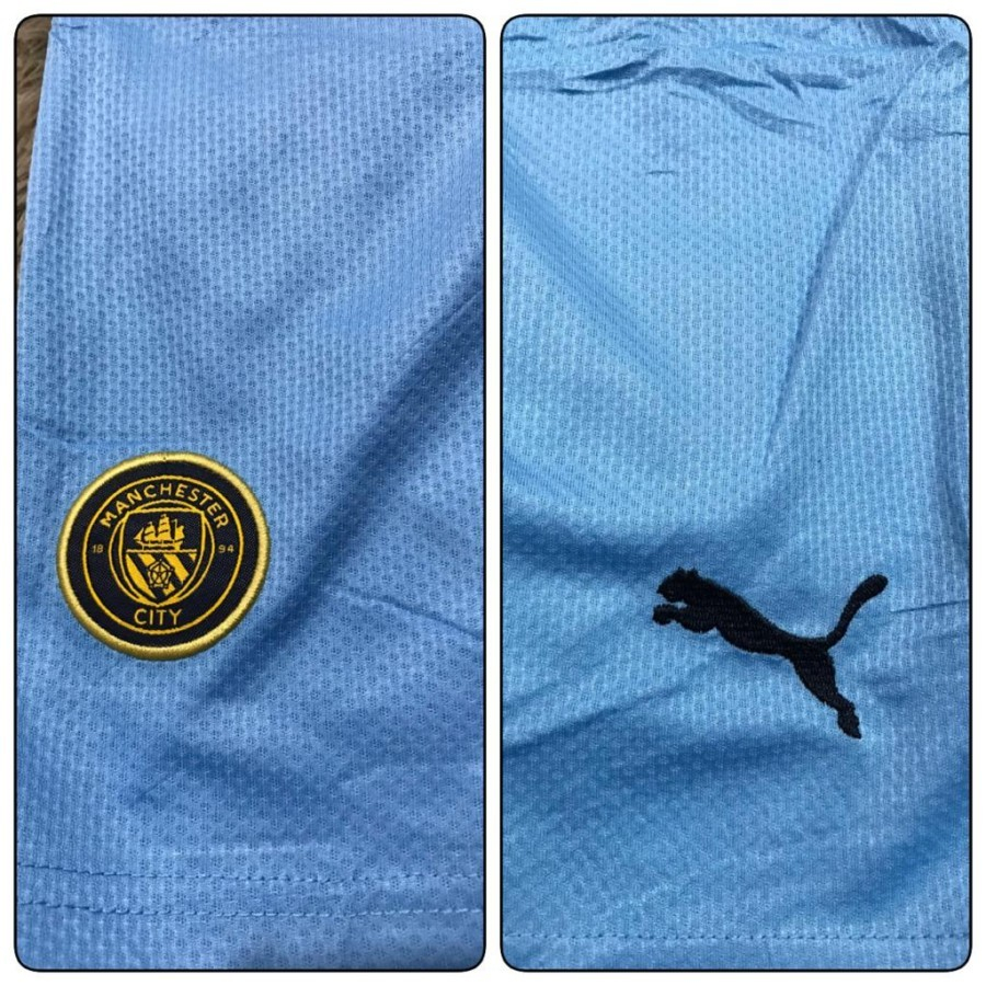 Celana bola city aguero home 2022 - 2023 garde ori import