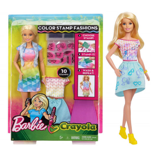 

Promo Boneka Barbie Mattel Crayola Color Stamp Fashions Doll Baju washable Limited
