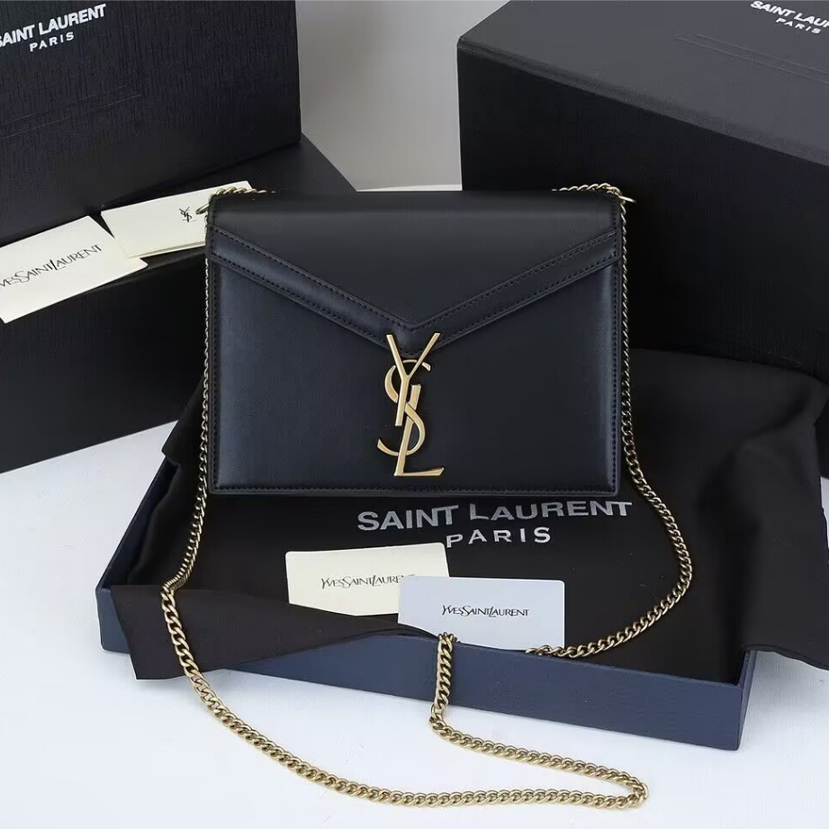 [Dengan kotak] Tas rantai kulit Saint Laurent CASSANDRA baru，ysl  shoulder bag