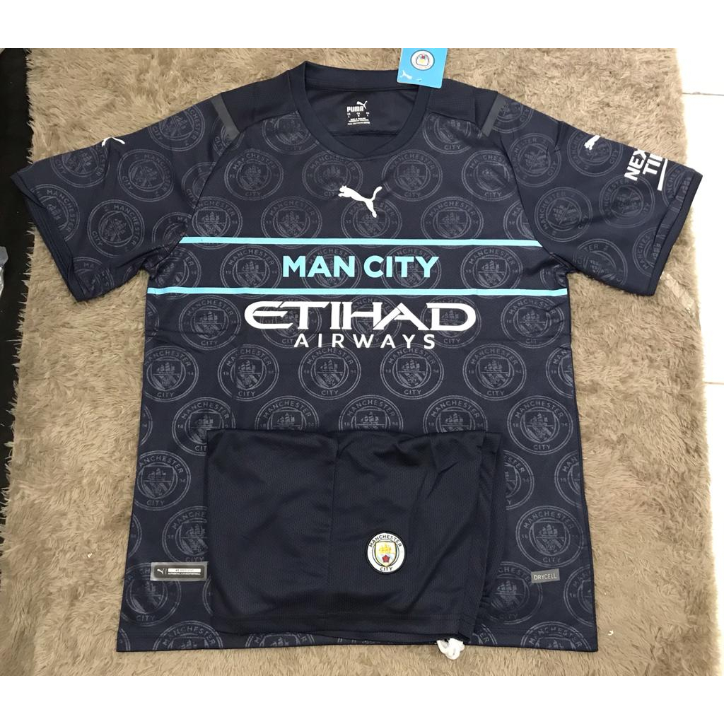 Jersey bola man city 3rd 2021 - 2022 grade ori import