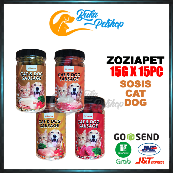 Sosis Kucing Sosis Anjing ZOZIAPET Sausage 15G X 15PC