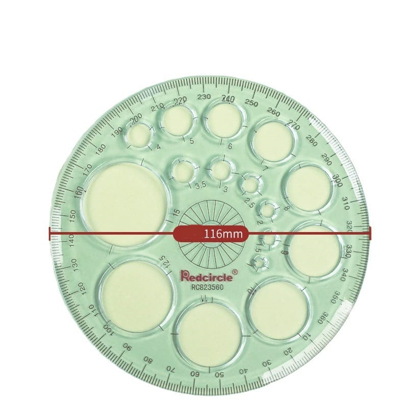 [ORGM] Alat Tulis Kantor Perlengkapan Sekolah Penggaris Lingkaran Penggaris Busur 360 Derajat