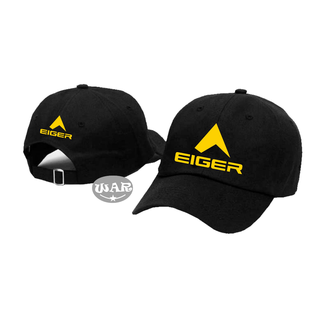 Topi Baseball EIGER LOGO YEllow DP Premium / Topi baseball hat pria distro polos original 100% casua