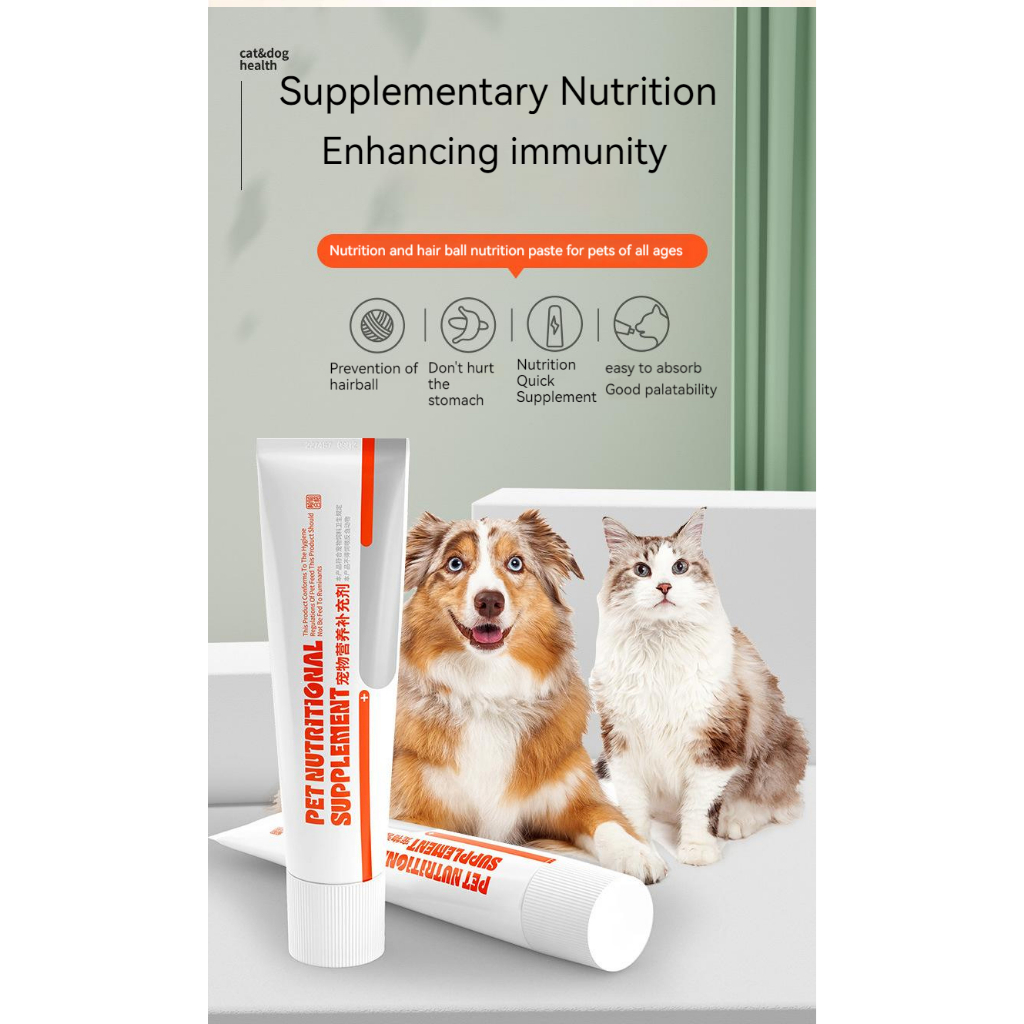 Vitamin Kucing Anjing Cream Nutritional untuk mengatur usus dan perut