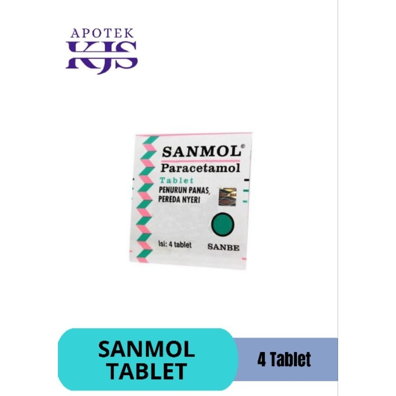 Sanmol Paracetamol Tablet - Obat Penurun Panas