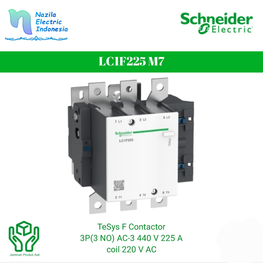 Schneider LC1F 225 / LC1F225 M7 / LC1F225M7 220V 110kW 225A Original