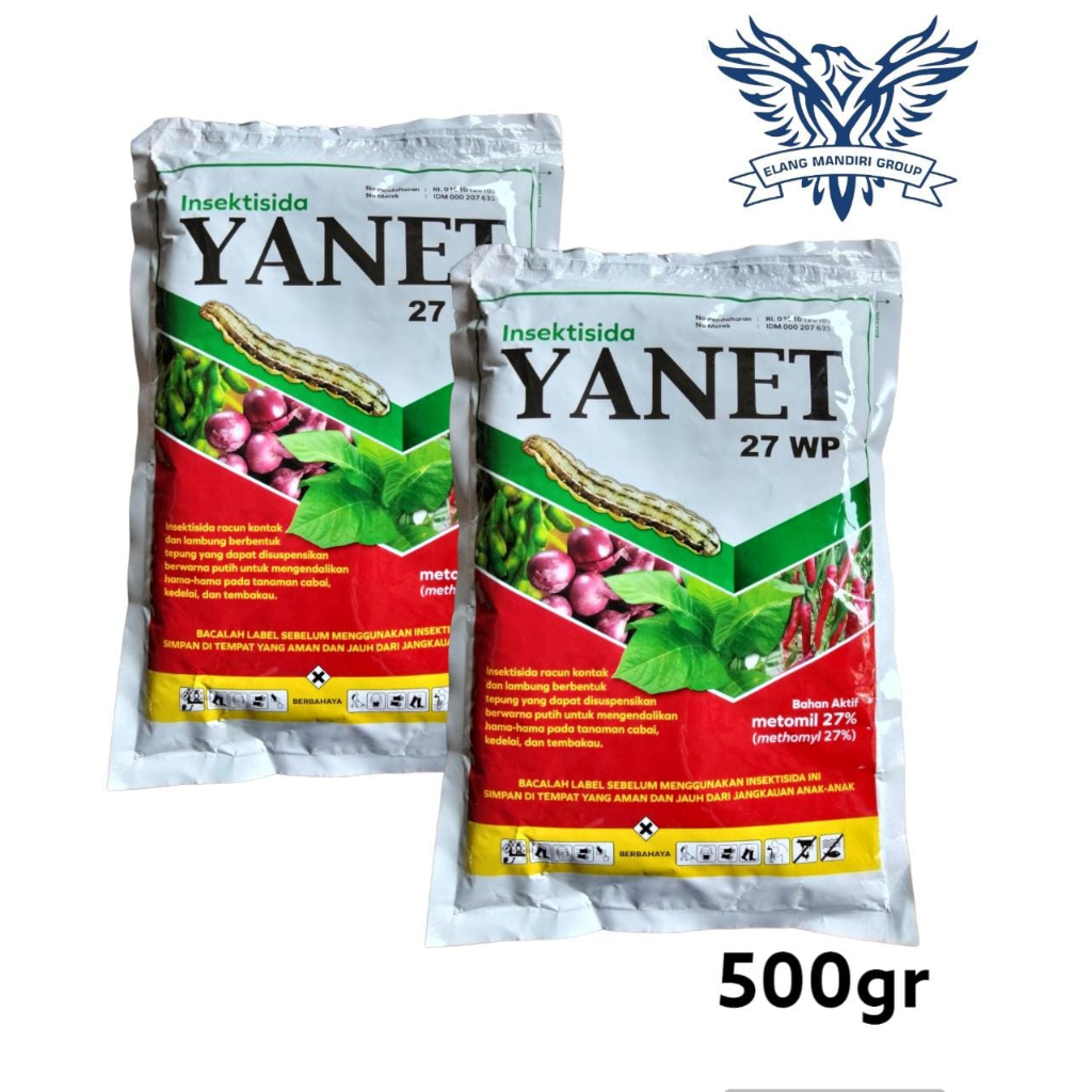 YANET 27 WP 500 gr Insektisida Metomil 27 % Mengendalikan Hama Ulat Pada Tanaman Petrokimia Kayaku dangke