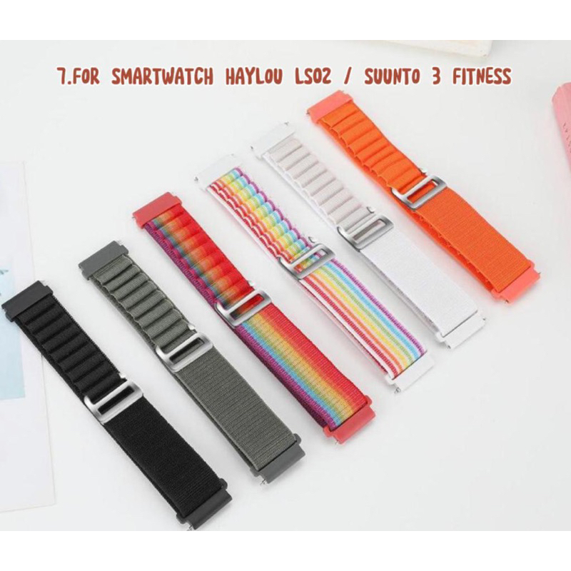 Strap / Tali Smart Watch For Haylou LS02 / Suunto 3 Fitness - 20mm Nylon