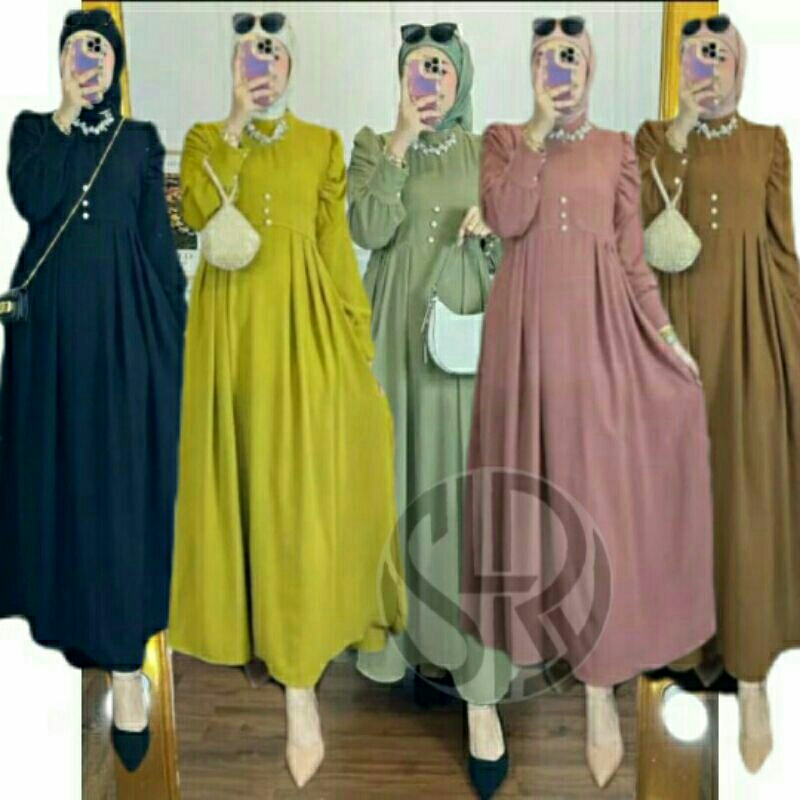 Gamis Crinkle/Gamis Gita Crinkle Airflow/Gamis Maxi Kringkel