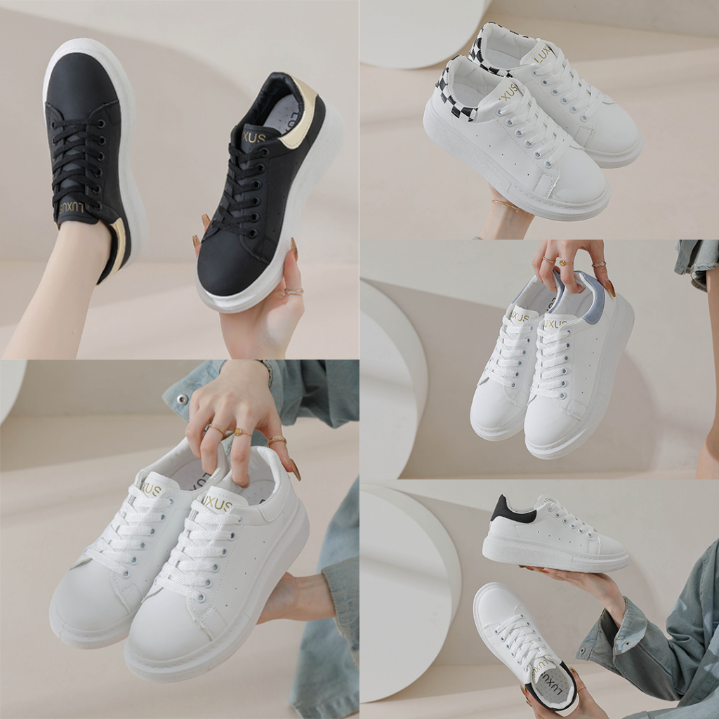 FREE KOTAK SEPATU!!! SALE!!! BAEKHYUN SEPATU WANITA SNEAKERS IMPORT FASHION TREND VIRAL KEKINIAN - J10