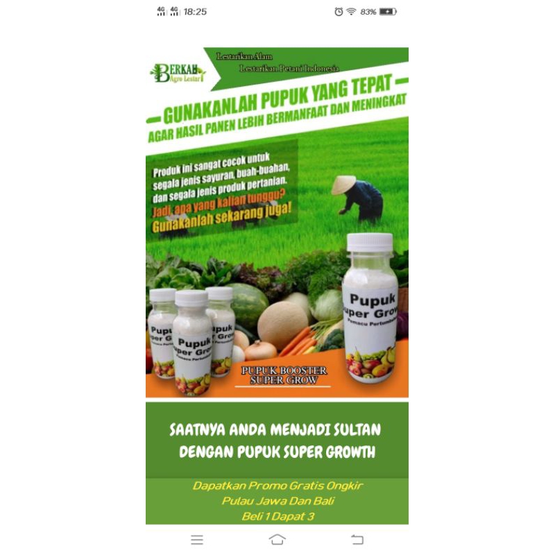 Pupuk Super Growth Best Seller