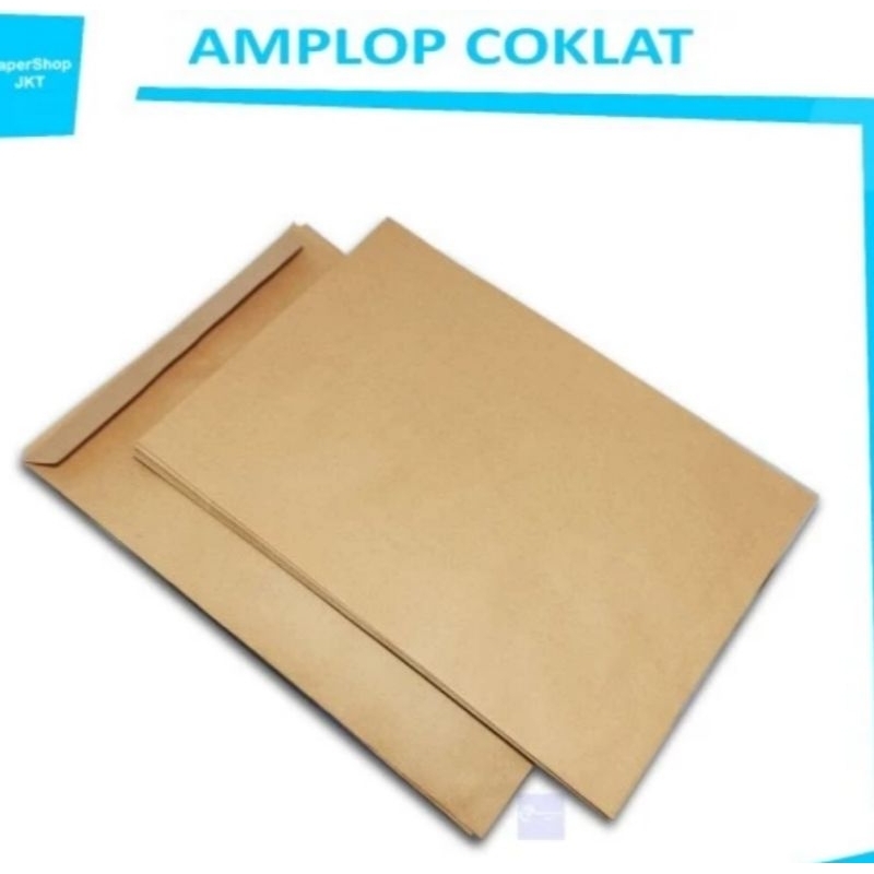 

Amplop Coklat Folio (1pak/100 lembar) 24*35cm