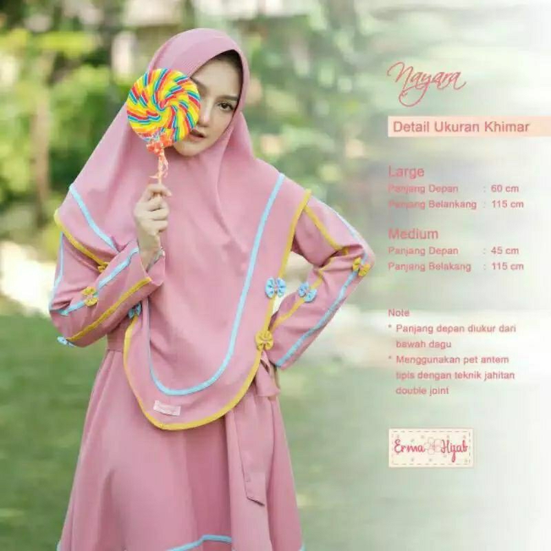 Aneka Khimar Jilbab kerudung instan ori brand by Erma hijab