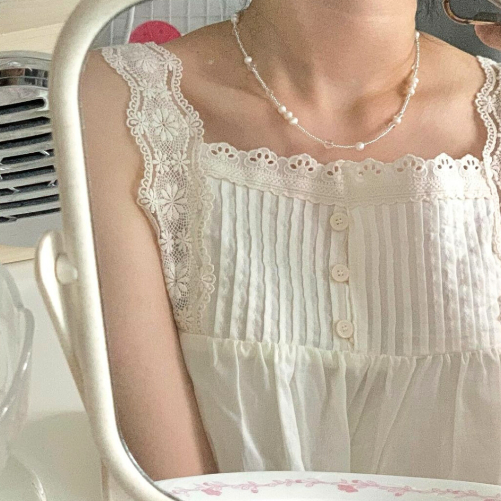 Kalung Mutiara Aesthetic / Gelang Mutiara / Kalung Wanita / Pearl Necklace / Gelang Wanita / Kalung 