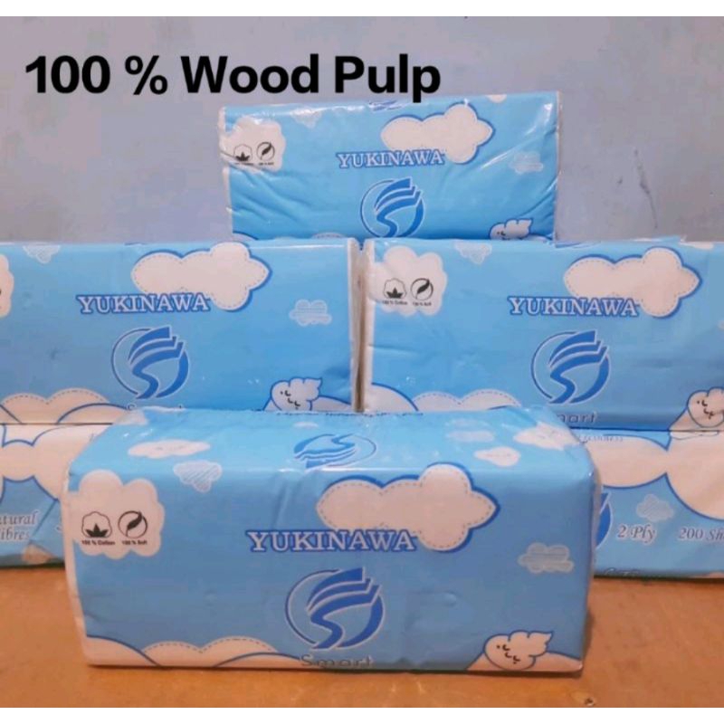 Tissu kering YUKINAWA Tissue lembut 2 ply KEMENKES berkualitas