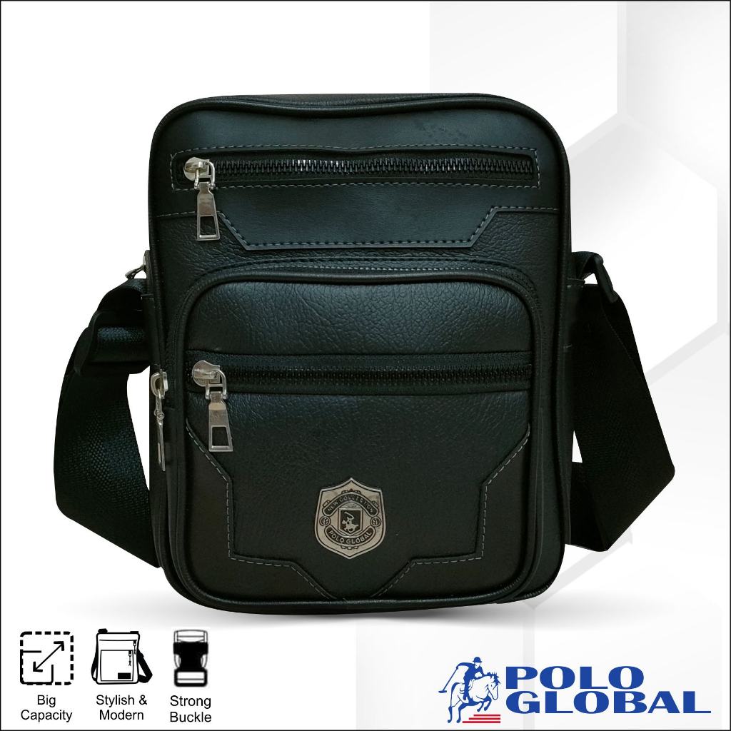 Tas Selempang Bahu Pria Polo Global Monzy Slingbag Original  - Art 9883