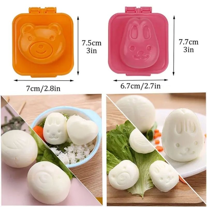 Cetakan Lucu Telur Rebus / Nasi Sushi Model Animal Untuk Bekal