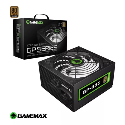 PSU GAMEMAX 650 Watt GP-650 - 80+ Bronze Certified - GAMEMAX GP650