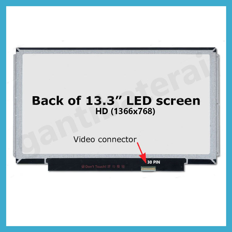 Lcd led laptop 13.3' inch 30 pin kanan kiri 6 screw