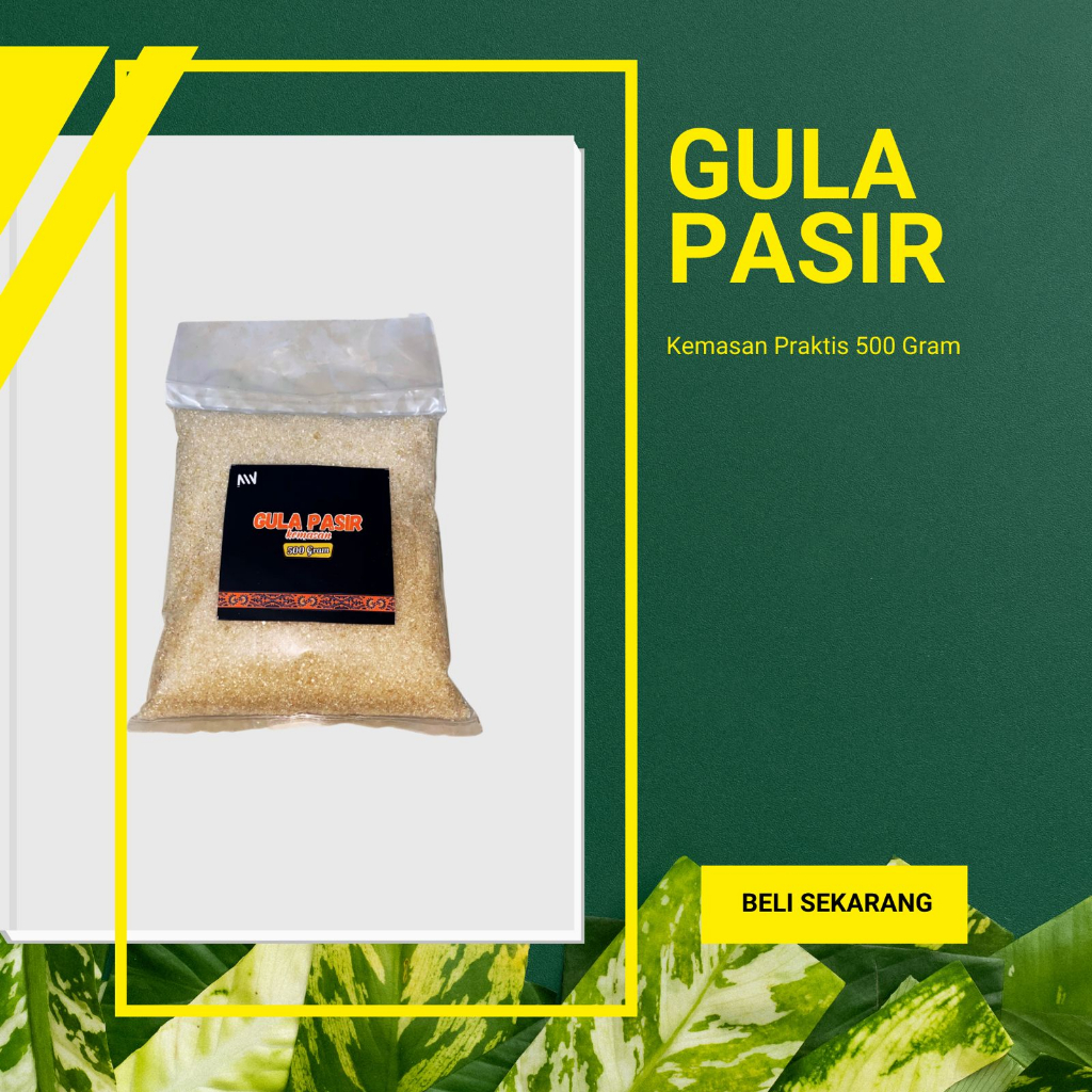 Gula Pasir Asli Berat 500 gram / Gula Pasir Murni 100% Tebu / Gula Pasir Kemasan Curah 200 gram