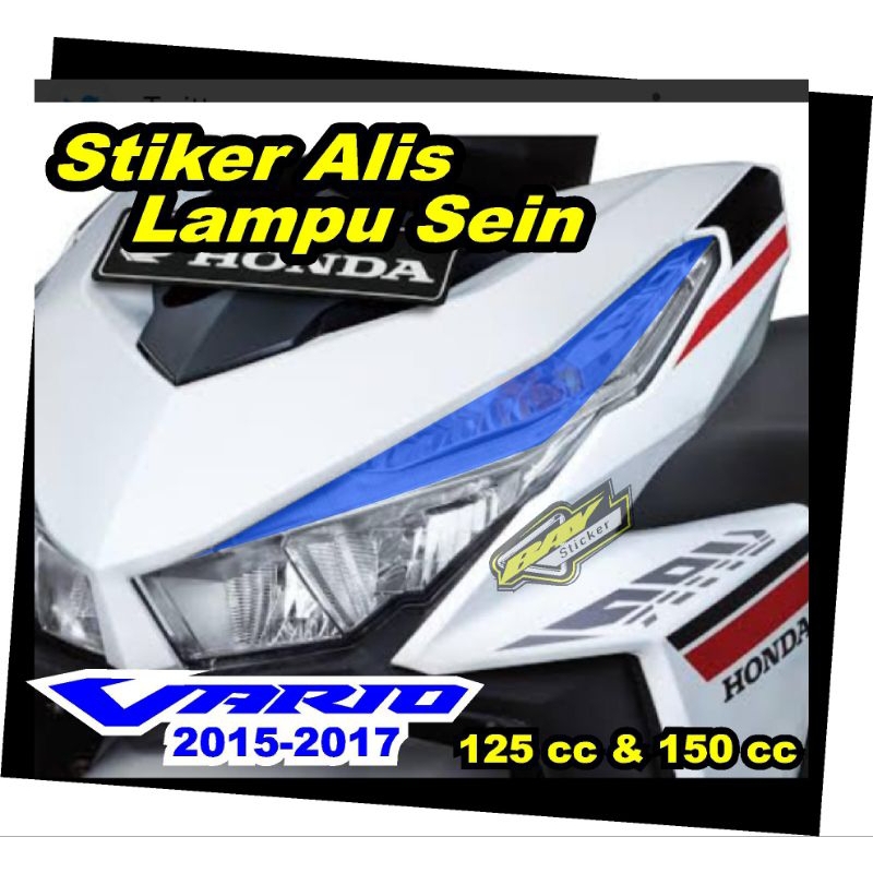 stiker alis sein vario 125 & 150/stiker alis lampu sein vario