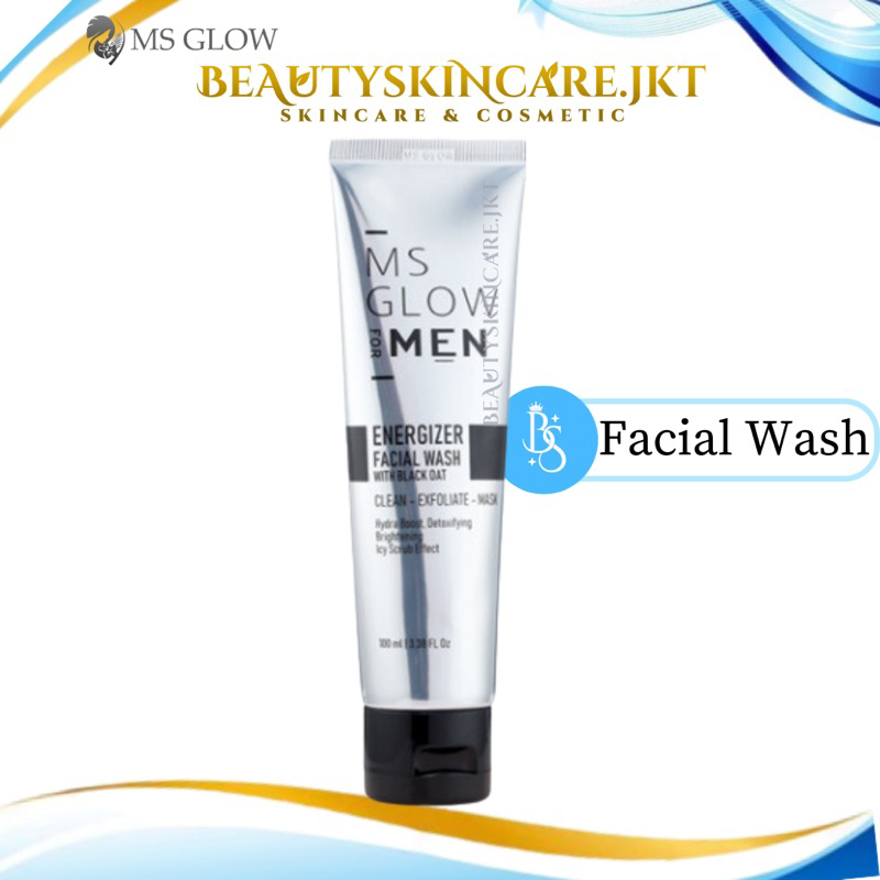 Ms Glow For Men Facial Wash | Sabun Cuci Muka Pria Ms Glow Men