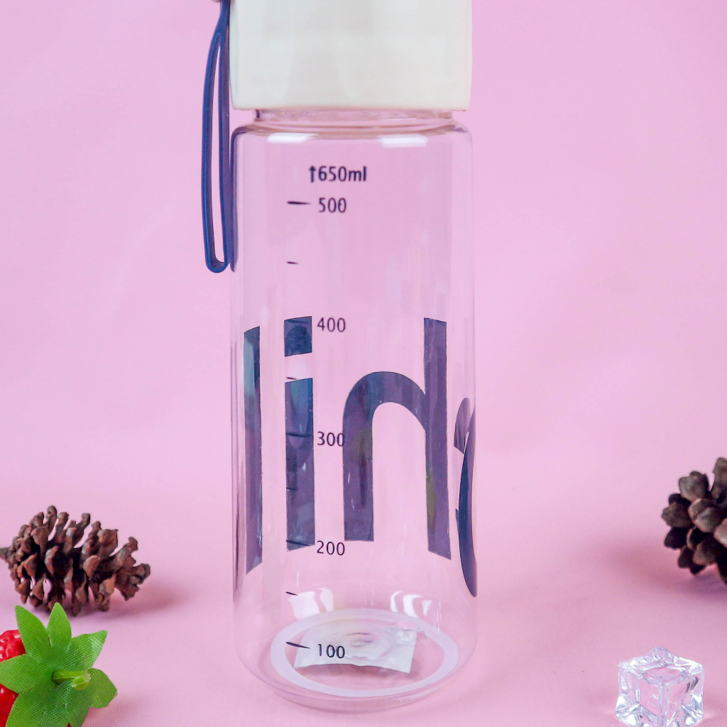 DM - HAVIN Tumbler Tumbelr Botol Minum Plastik Tebal Chill 0729 650 Ml Viral